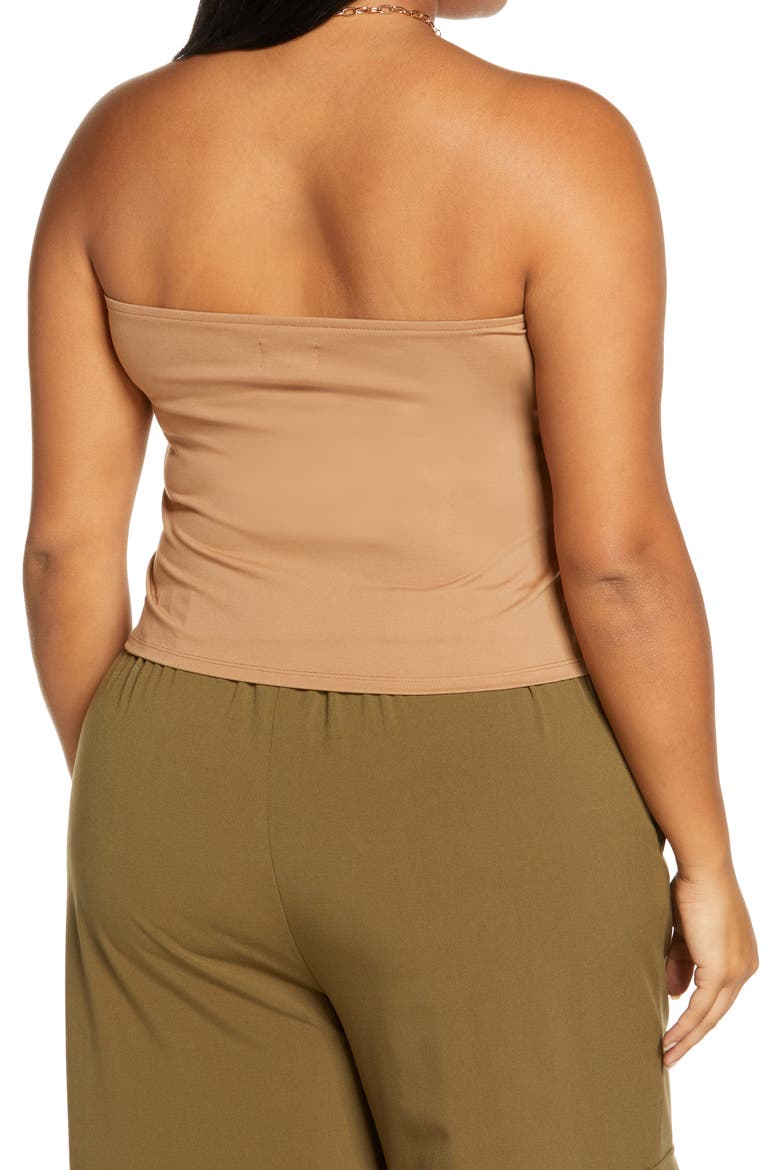 Jersey Tube Top, Alternate, color, TAN SMOKE
