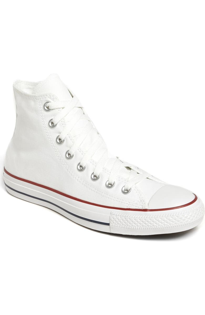 Converse Chuck Taylor<sup>®</sup> All Star<sup>®</sup> High Top Sneaker, Main, color, Optical White