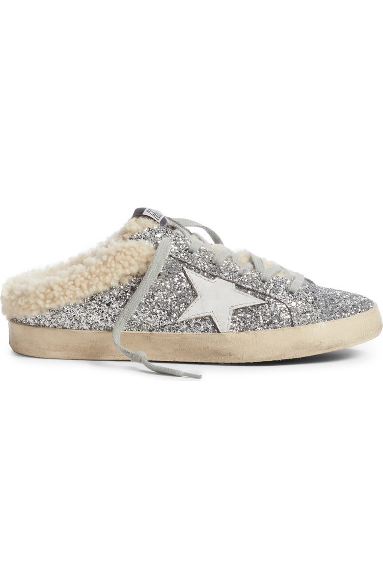Golden Goose Sabot Superstar Genuine Shearling Slide Sneaker, Alternate, color,