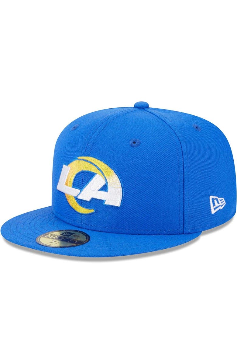 New Era Men's New Era Royal Los Angeles Rams Camo Undervisor 59FIFTY Fitted Hat, Alternate, color, Royal