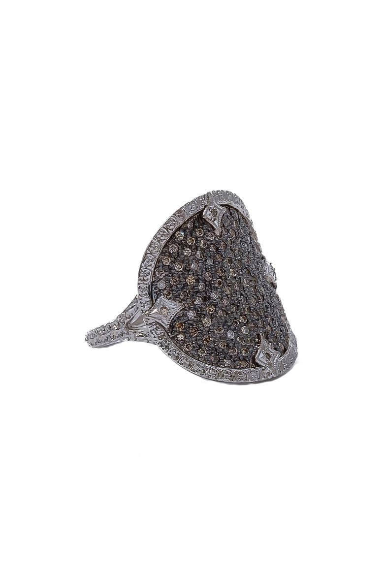 New World Constellation Pavé Diamond Ring, Main, color, SILVER