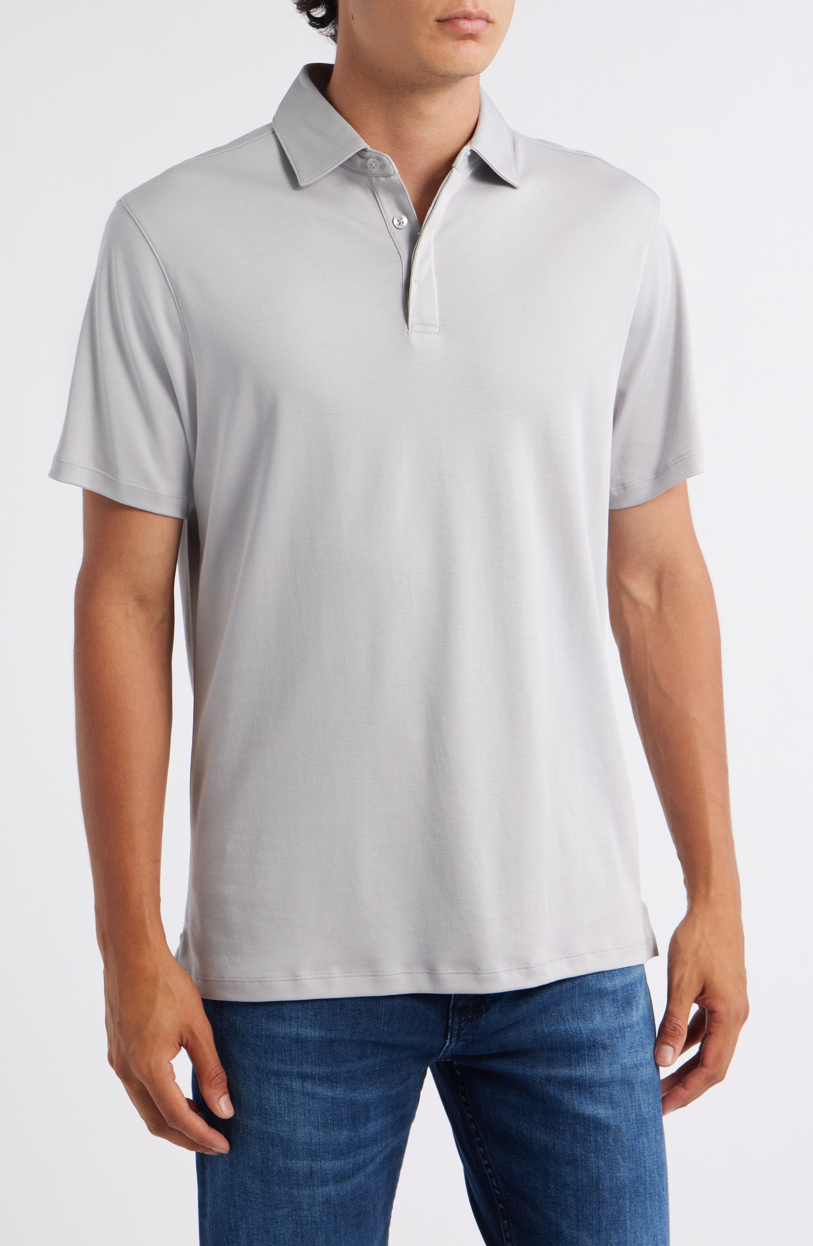 Robert Barakett Georgia Solid Pima Cotton Polo