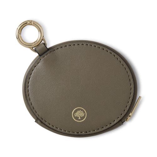 Mulberry Zipped Case Keyring In Green