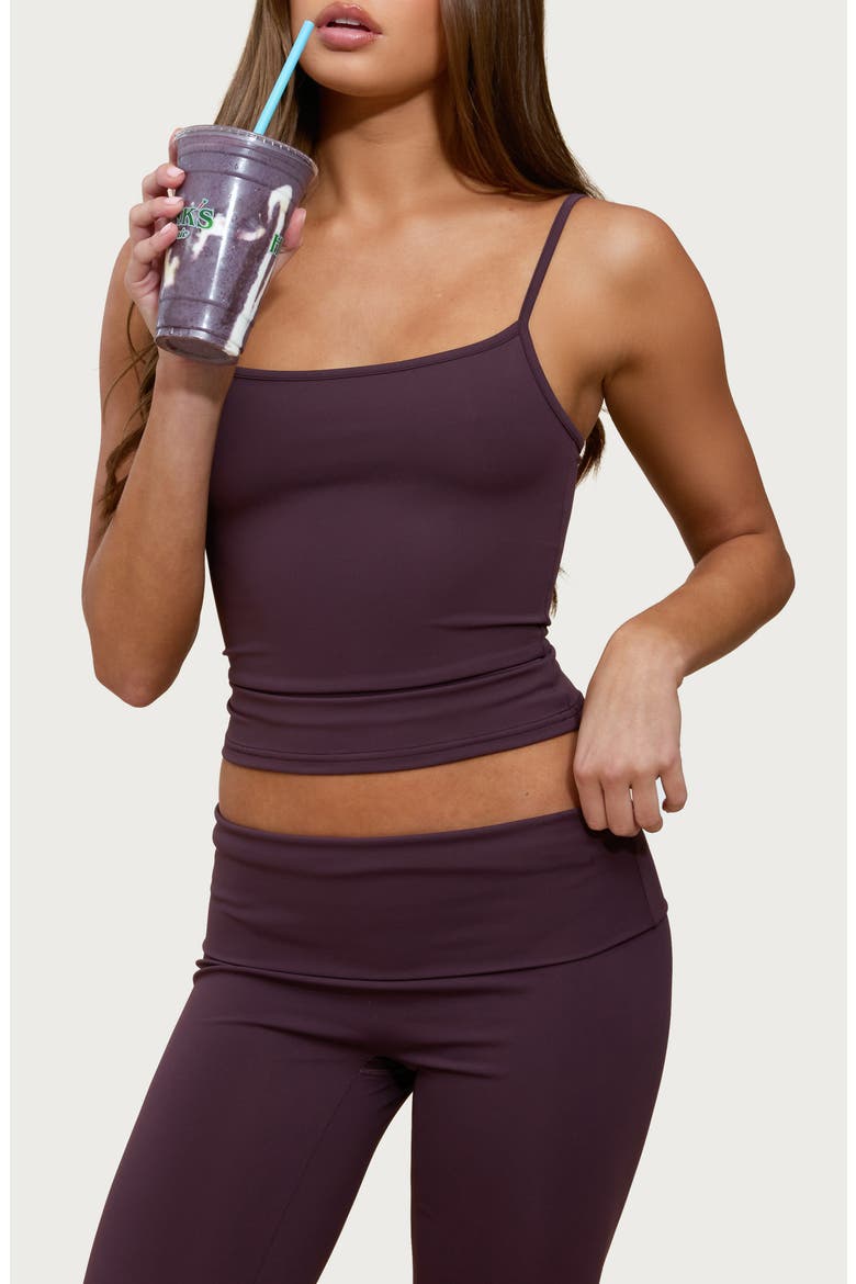 Blonka Crop Camisole, Main, color, PLUM