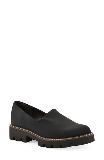 White Mountain Footwear Gianni Lug Sole Loafer In Black