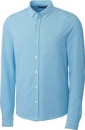 Cutter & Buck Reach Button-Down Piqué Knit Shirt