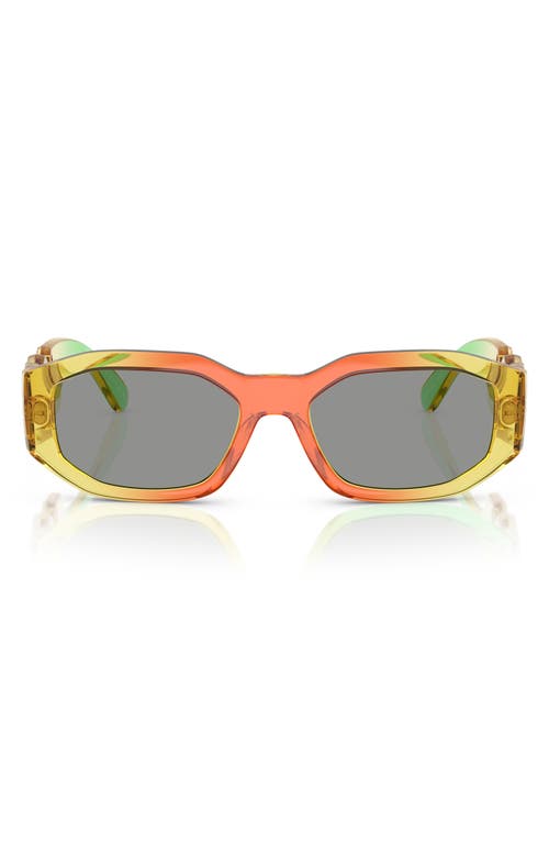 Versace Biggie 53mm Round Sunglasses