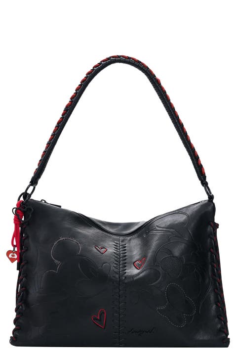 x Mickey Mouse Small Faux Leather Shoulder Bag