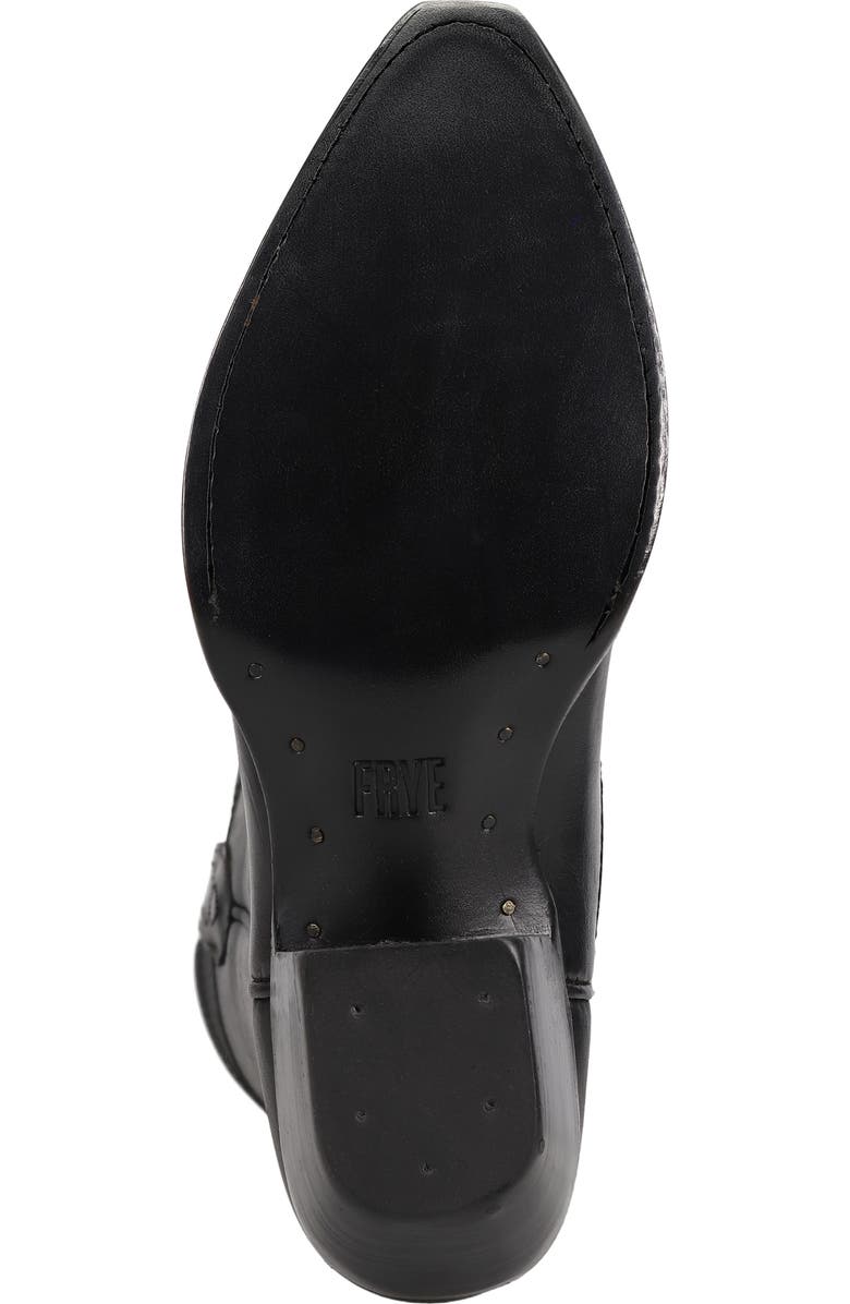 Frye Sacha Knee High Western Boot, Alternate, color, Black