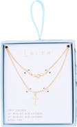 Leith Set of 2 Cross Pendant Necklaces