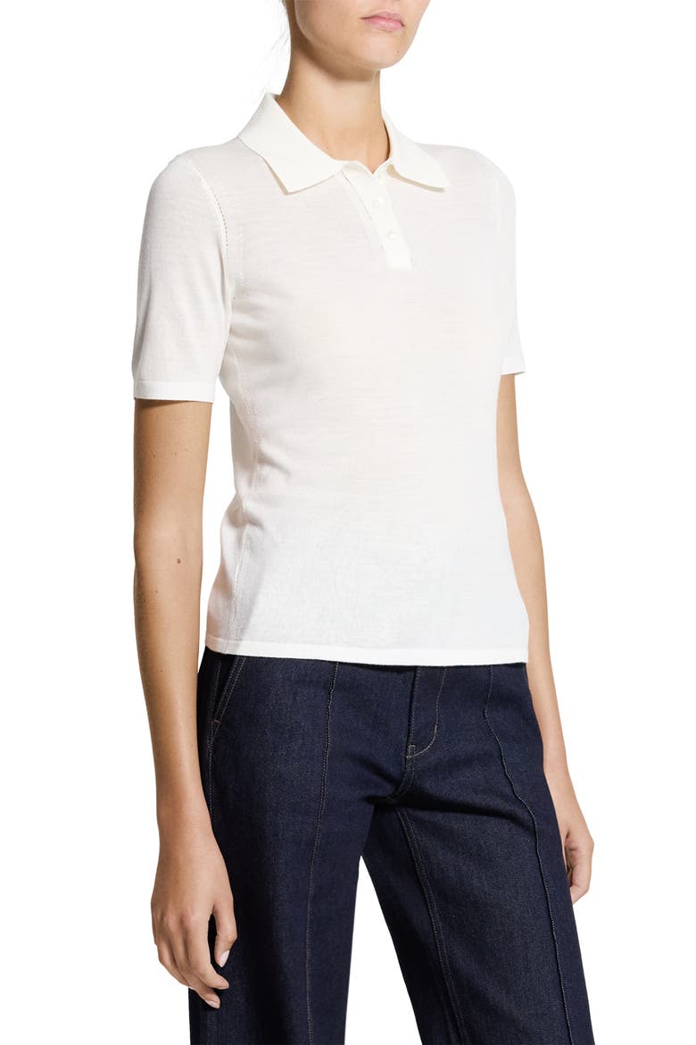 Merino Wool Polo, Alternate, color, NEW IVORY