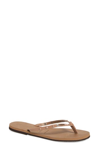 Havaianas You Spikes Flip Flop In Gold