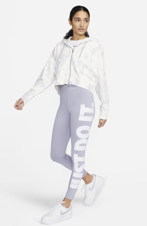 Nike Sportswear Essential High-waisted Leggings In Purple