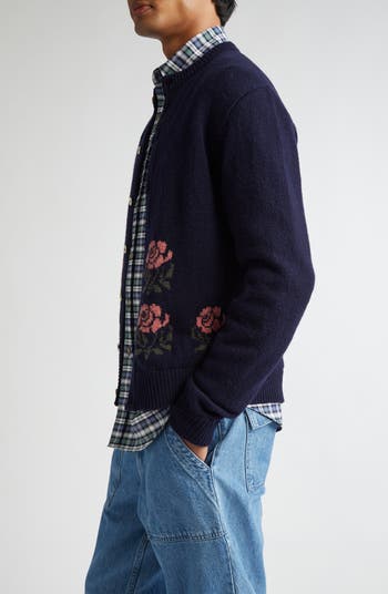 Noah Floral Shetland Wool Cardigan | Nordstrom Noah Floral Shetland Wool Cardigan | Nordstrom