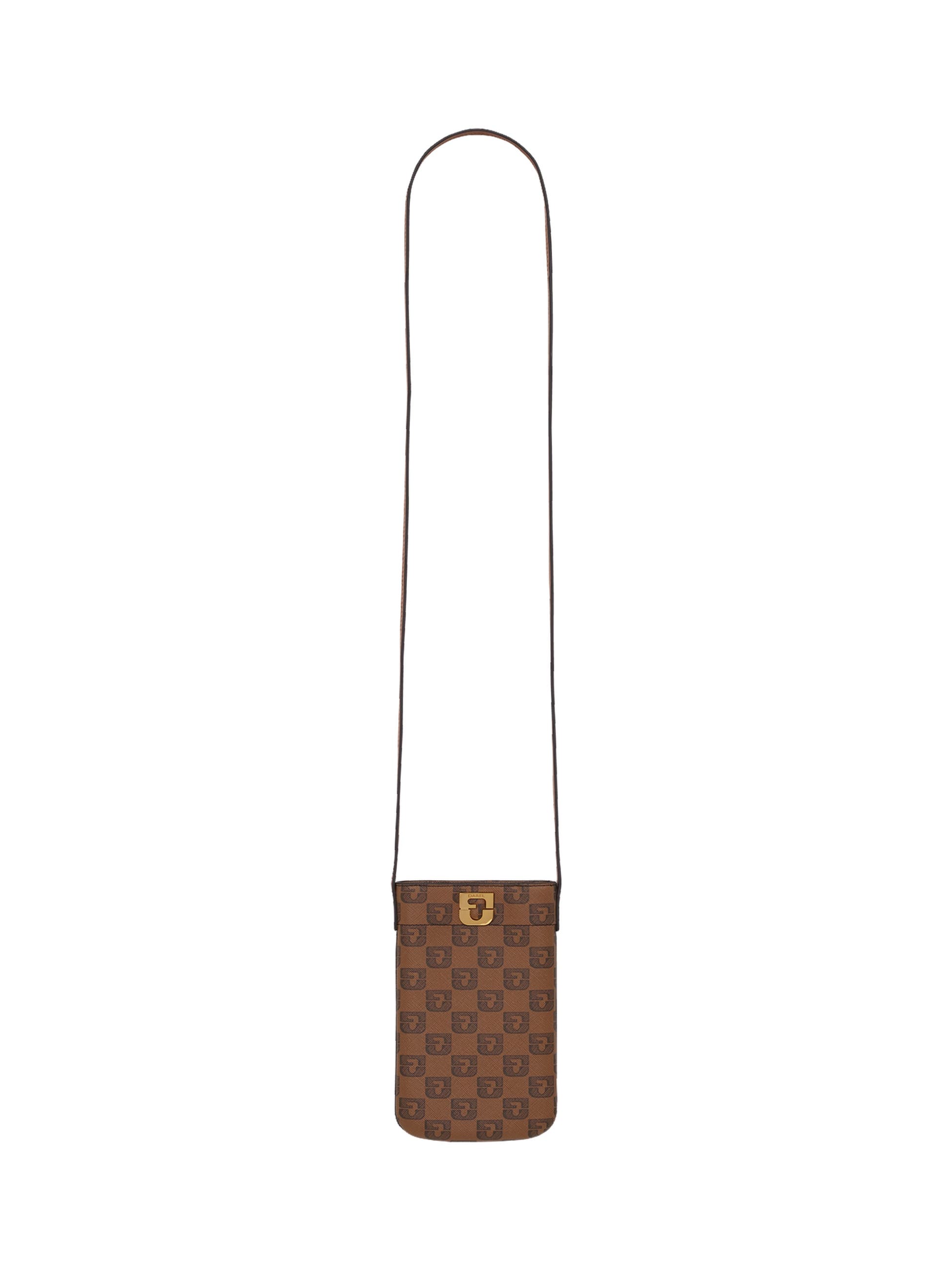 Lady Monogram Phone Bag, Main, color, Camel