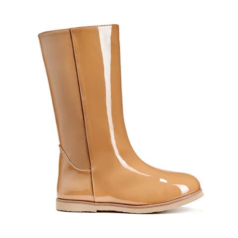 Ann Patent Leather Boots