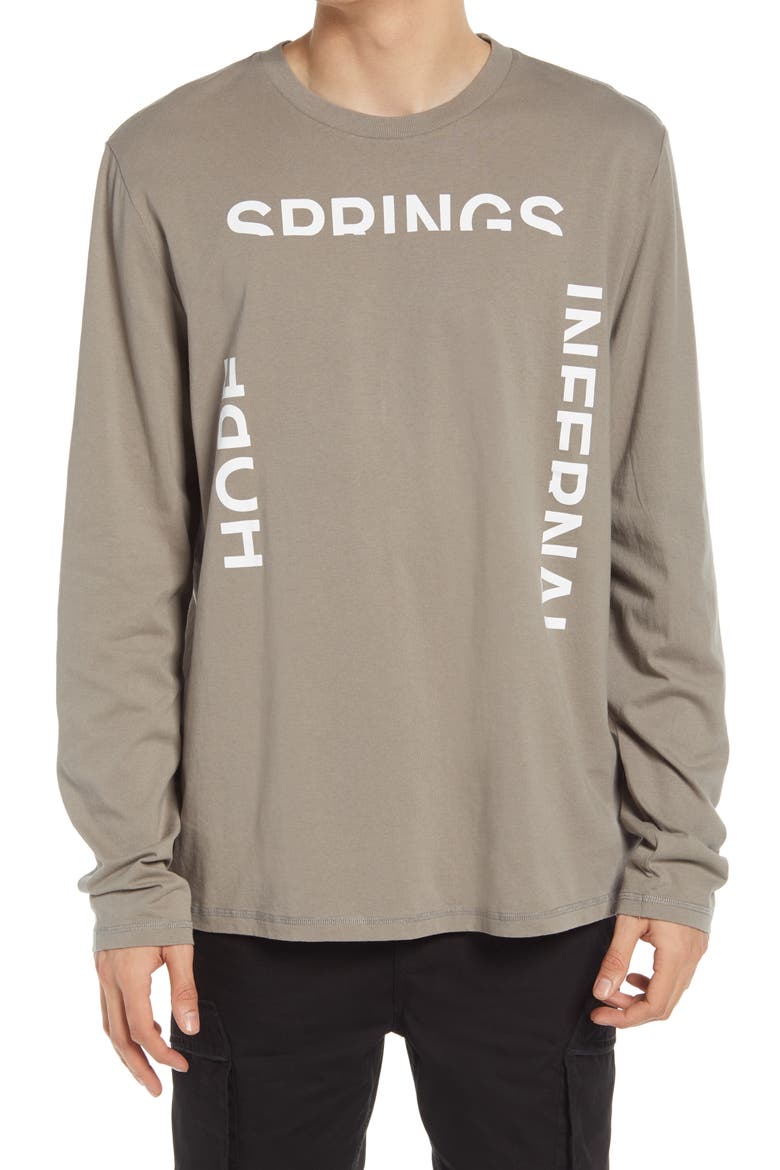 Infernal Long Sleeve Graphic Tee, Main, color, WILLOW TAUPE