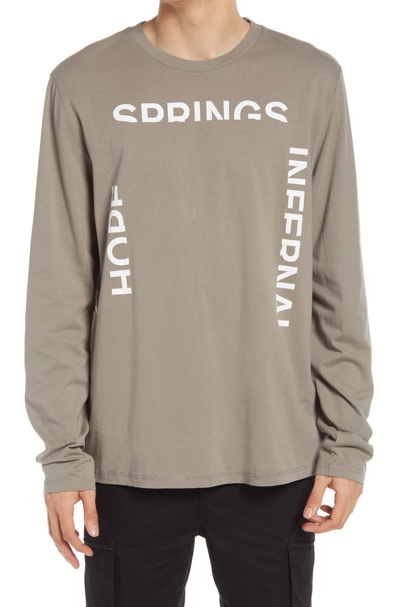 AllSaints Infernal Long Sleeve Graphic Tee, Main, color,