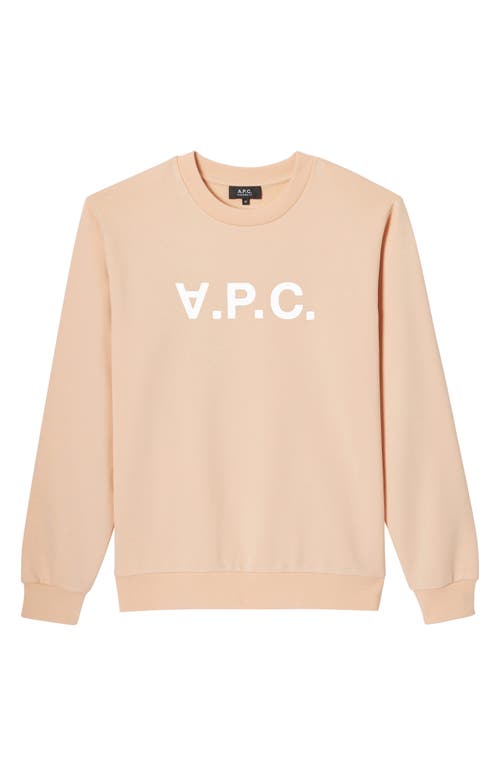 Apc A. P.c. Sweat Standard Grand Logo Sweater In Neutral