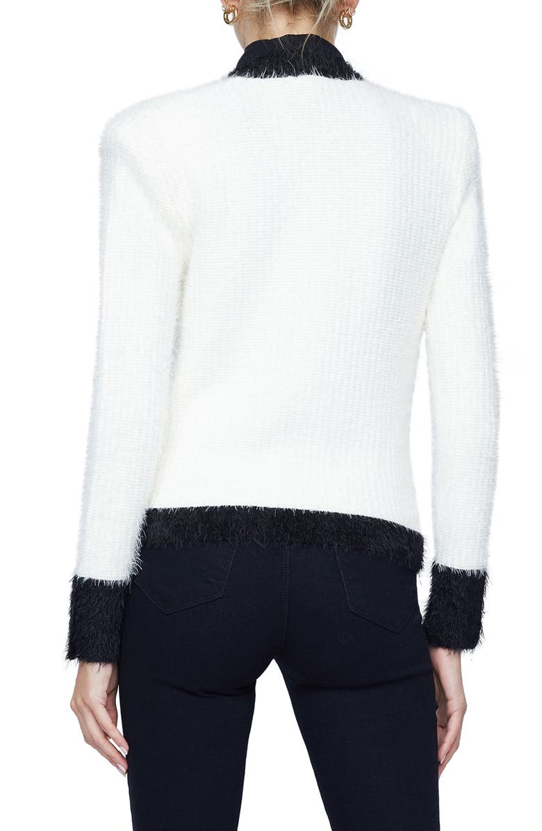 L'AGENCE Georgia Contrast Color Cardigan, Alternate, color, 