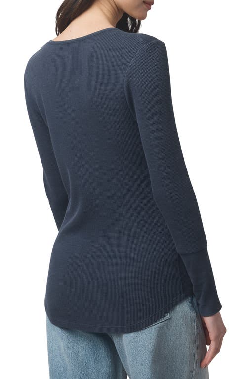 Splendid Classic Thermal Henley In Blue