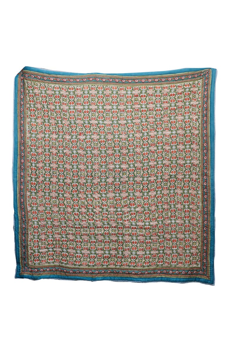 CQC LA Topanga Duvet Cover - with 2 Shams, Main, color, White, Blue, Green, Pink