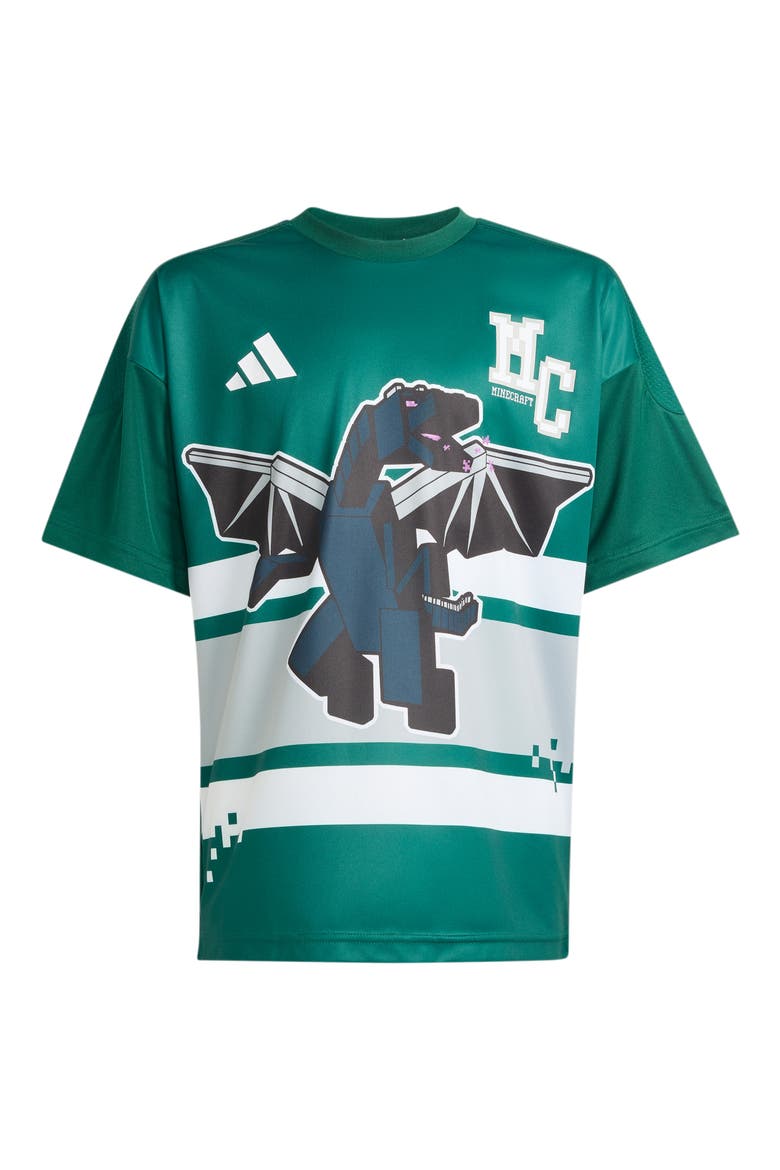 x Minecraft Kids' Graphic Print T-Shirt, Main, color, COLLEGIATE GREEN
