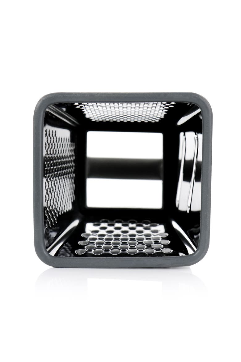 Stainless Steel Four Sided Box Grater, Alternate, color, Gray