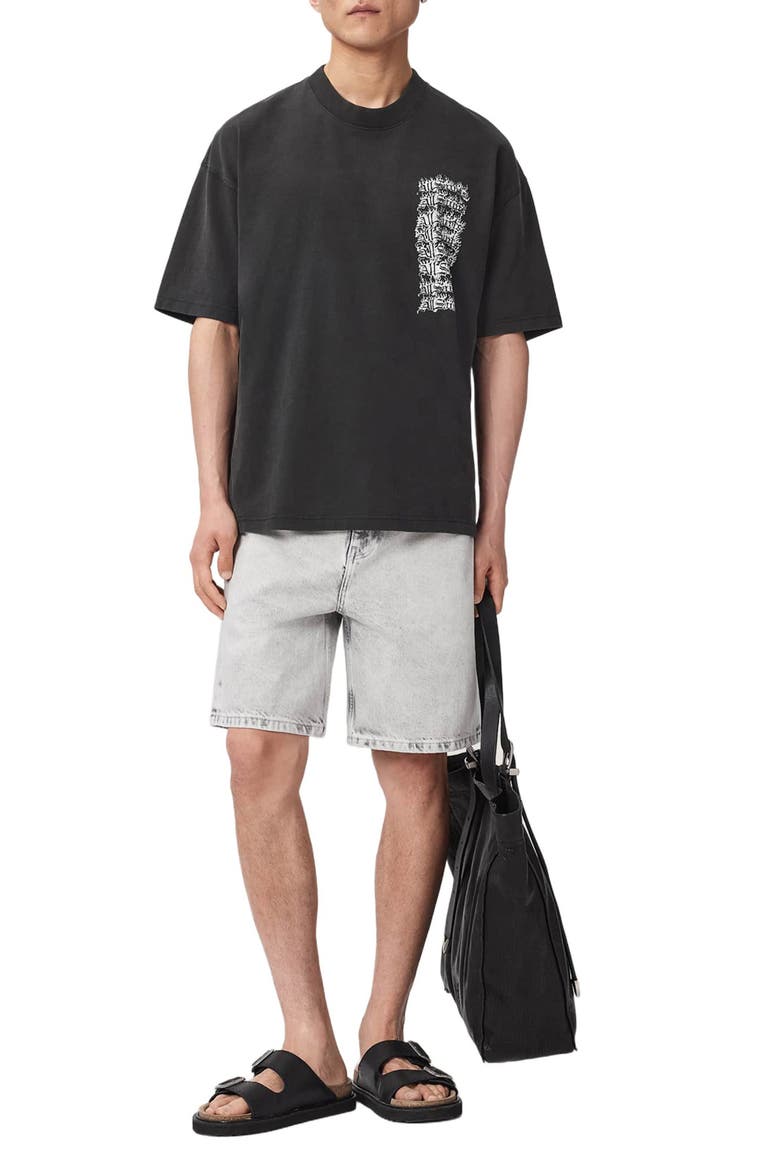 Repeat Graphic T-shirt, Alternate, color, WASHED BLACK