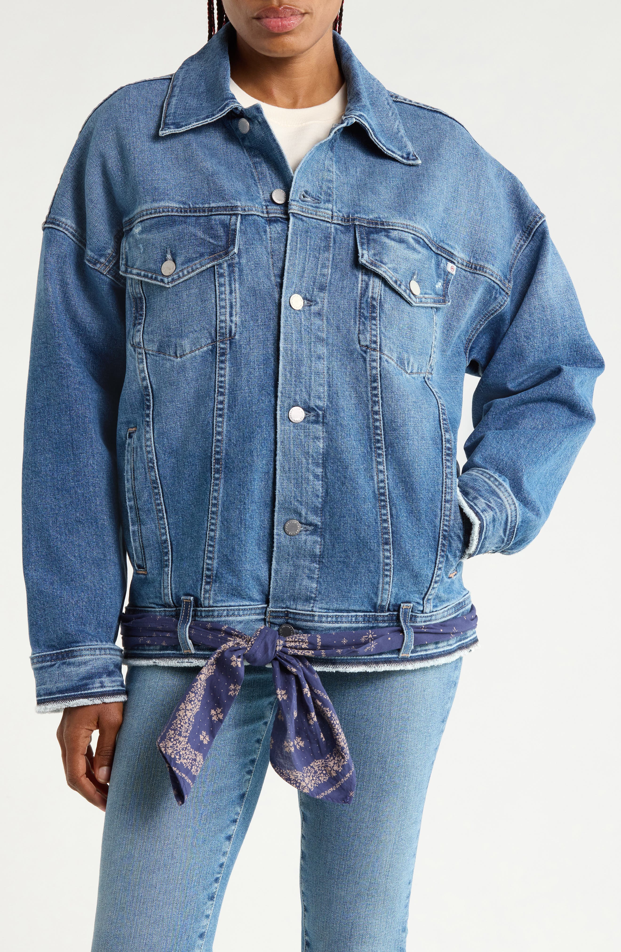 Kendrix Belted Denim Jacket