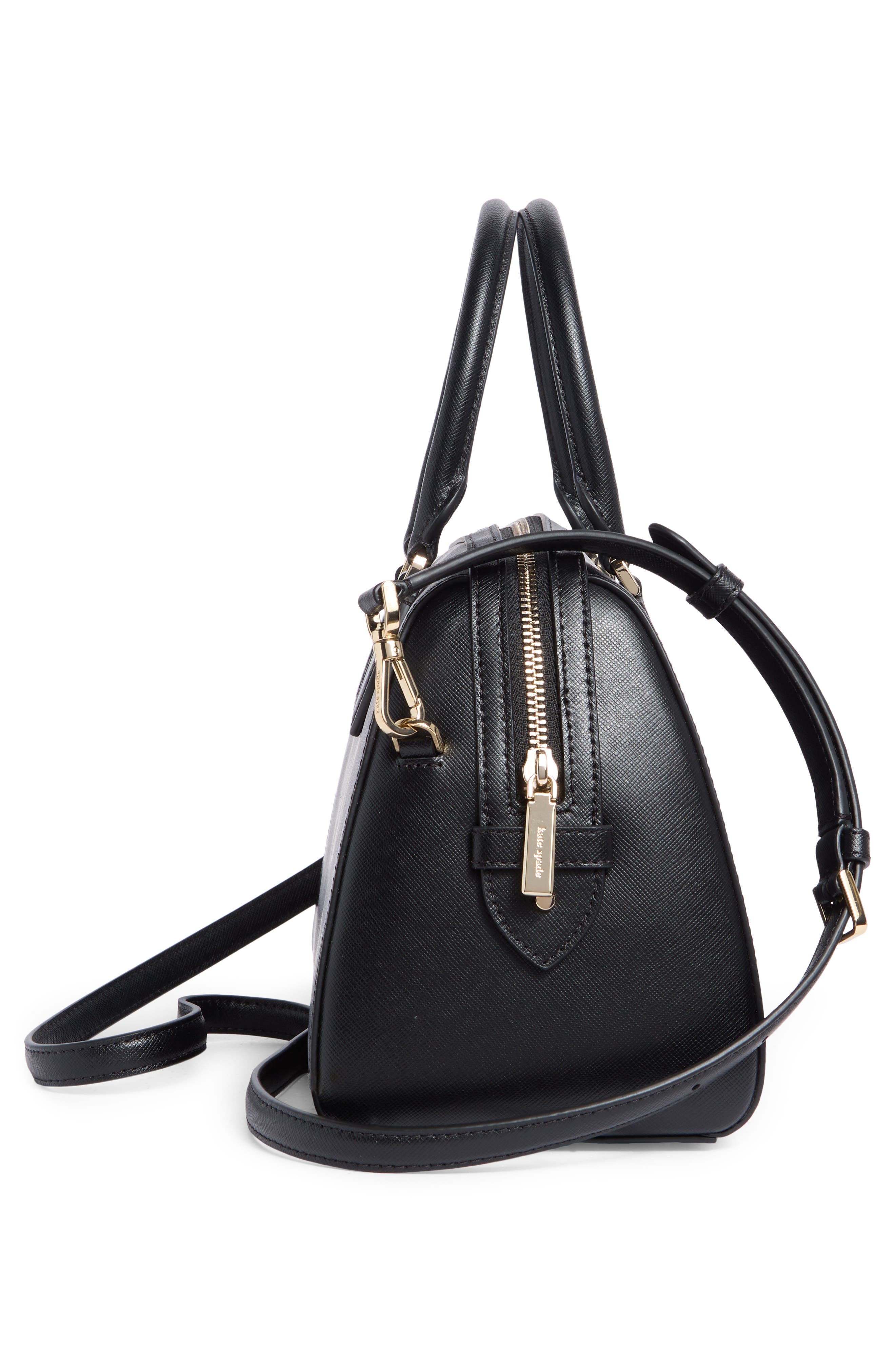 Kate Spade New York madison large dolly duffle crossbody bag, Alternate, color, Black