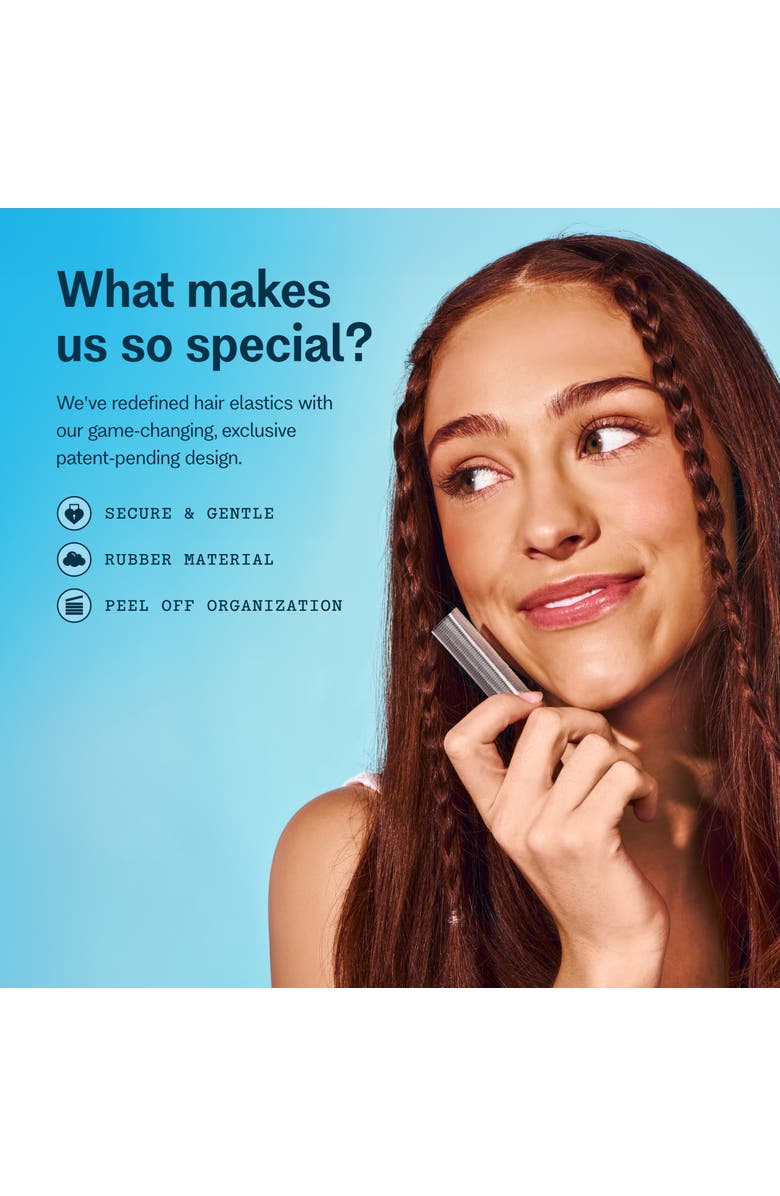 Gimme Beauty Elastic Stacks 500pk, Alternate, color, White