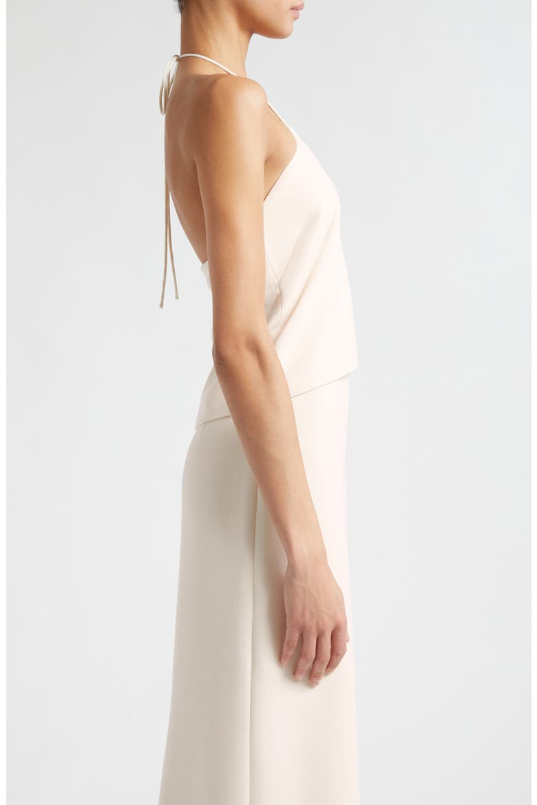 Slit Neck Halter Top, Alternate, color, OFF WHITE