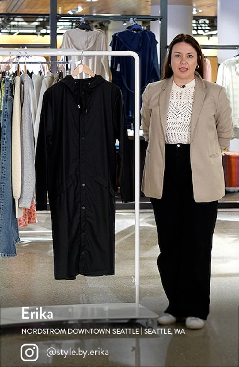 Waterproof Hooded Long Jacket, sales video thumbnail