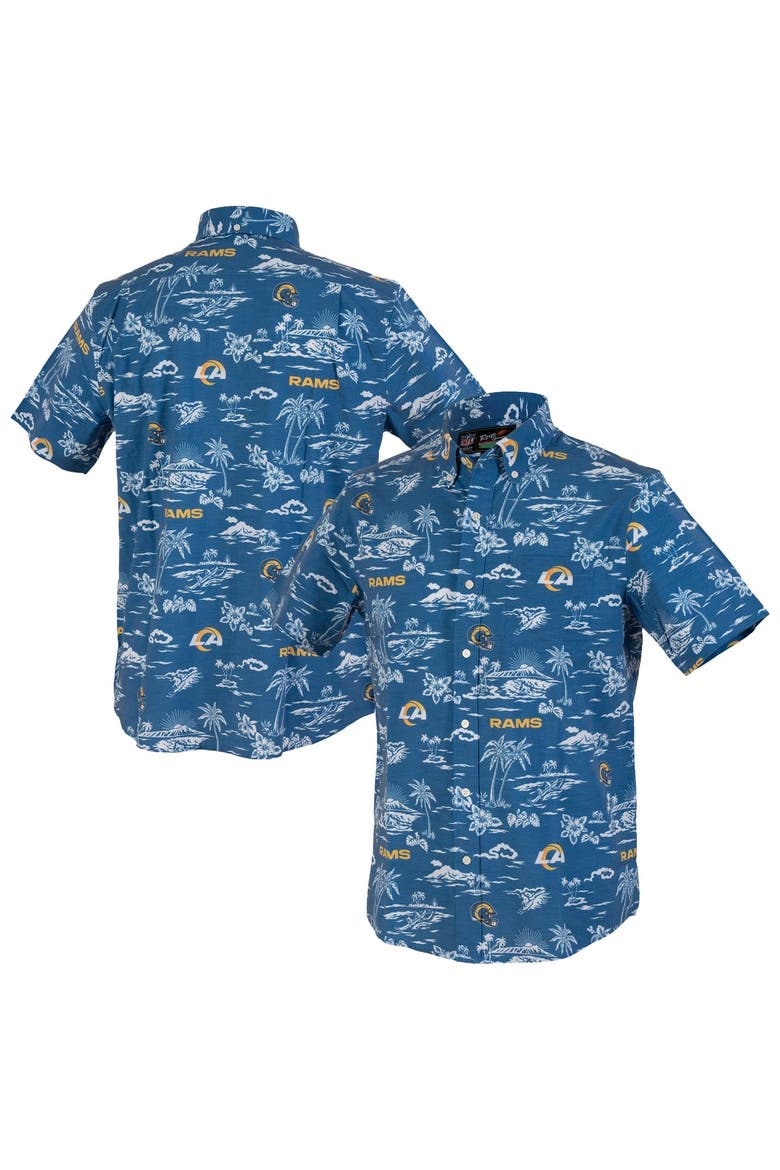 Men's Reyn Spooner  Royal Los Angeles Rams Kekai Performance Button-Down Top, Main, color, Royal