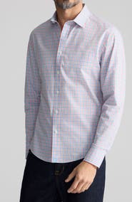 UNTUCKit Ridge Check Wrinkle Free Cotton Button-Up Shirt