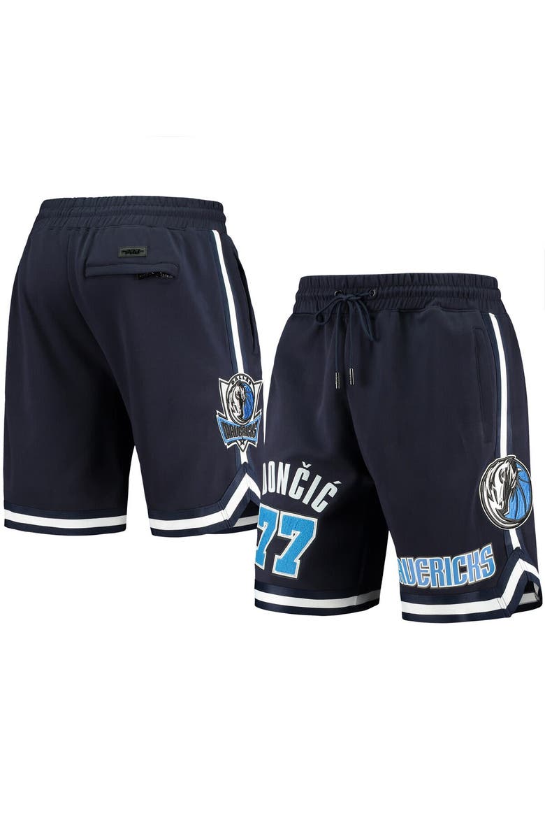 Men's Pro Standard Luka Doncic Navy Dallas Mavericks Logo Team Player Shorts, Alternate, color, Navy