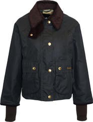 Barbour Beadnell Crop Waxed Cotton Jacket