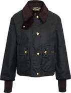 Barbour Beadnell Crop Waxed Cotton Jacket