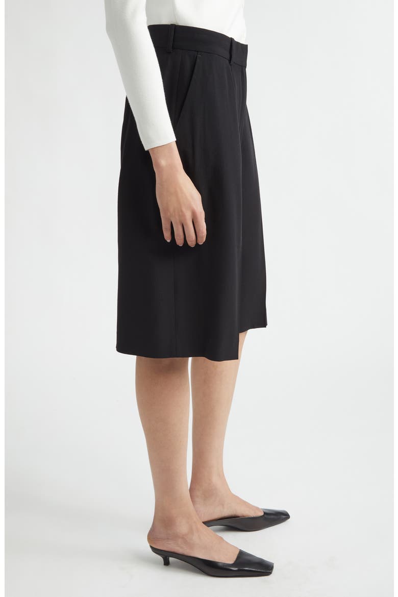 Fluid Wide Leg Shorts, Alternate, color, BLACK
