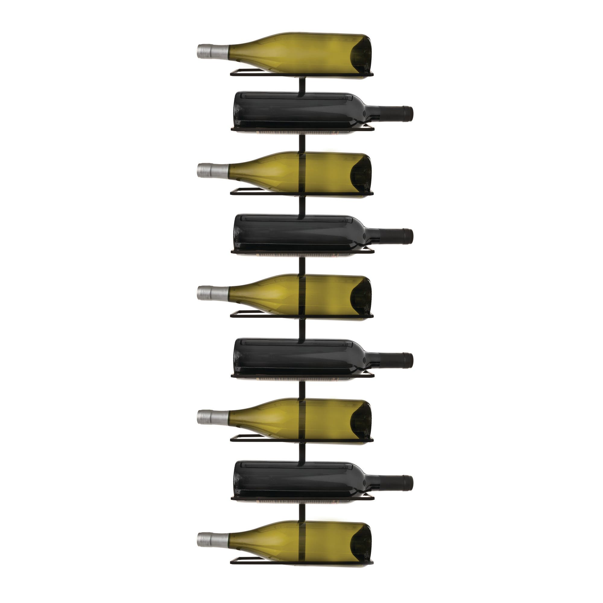 true Align Wall-Mounted Wine Rack in Black 