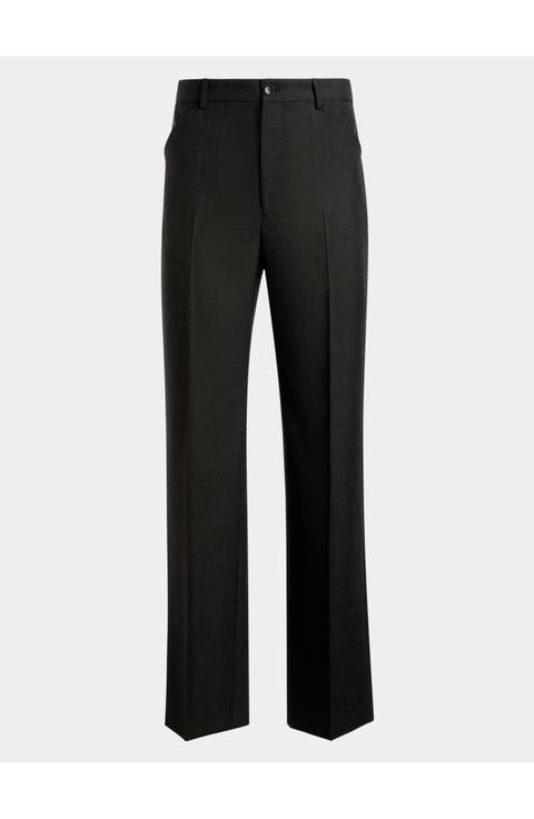 Pants in a Melange Wool Blend