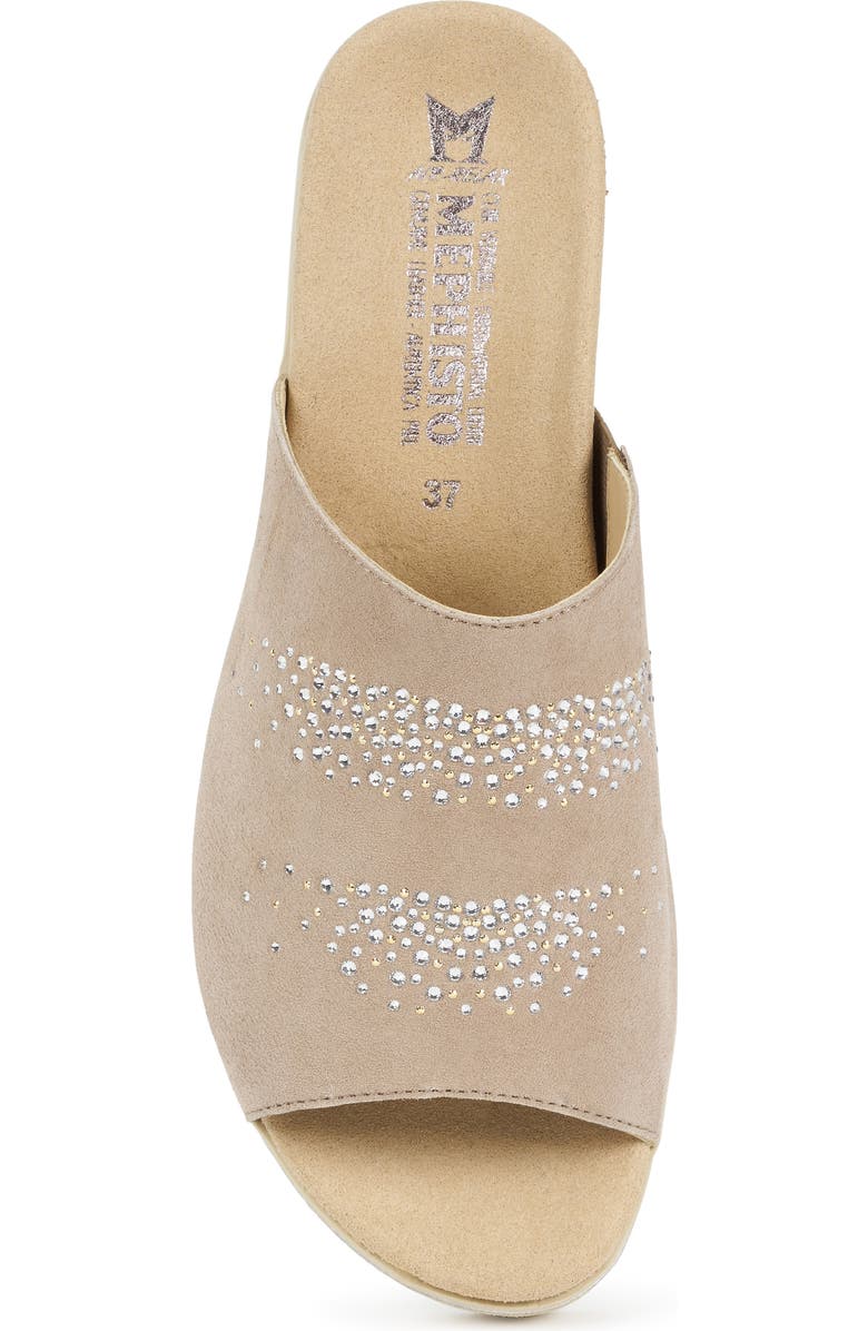 Mephisto Enzia Sparkle Wedge Slide Sandal, Alternate, color,