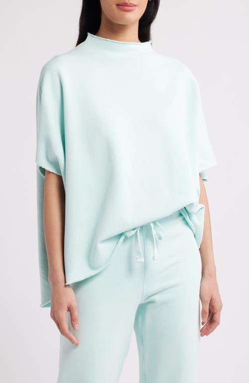 Shop Frank & Eileen Audrey Funnel Neck Capelet In Dewberry Mineral Wash