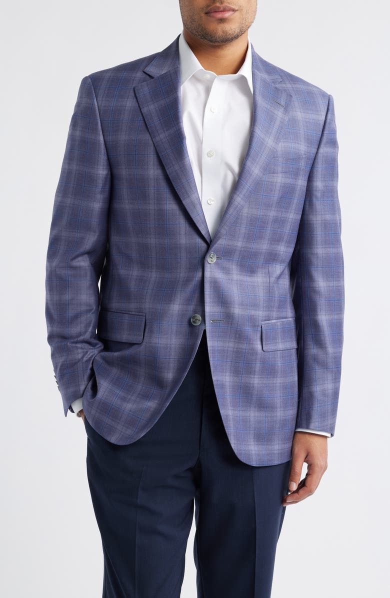 Peter Millar Flynn Classic Sport Coat, Main, color, Purple