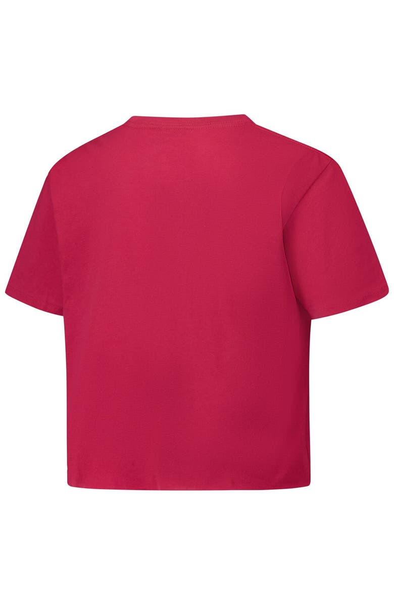 LEAGUE COLLEGIATE WEAR Women's League Collegiate Wear Crimson Alabama Crimson Tide Clothesline Cotton Midi T-Shirt, Alternate, color, 