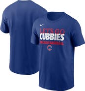 Nike Men's Nike Royal Chicago Cubs City Connect Handwriting Club T-Shirt