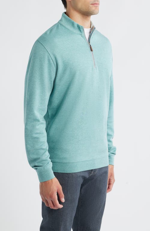 Johnnie-o Sully Quarter Zip Pullover In Blue