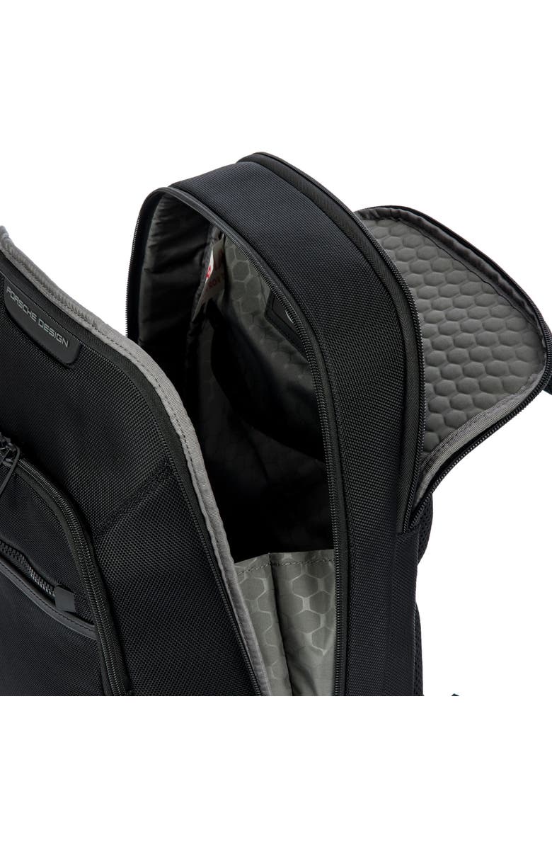 Porsche Design Roadster Leather EVO Backpack XS, Alternate, color, Black