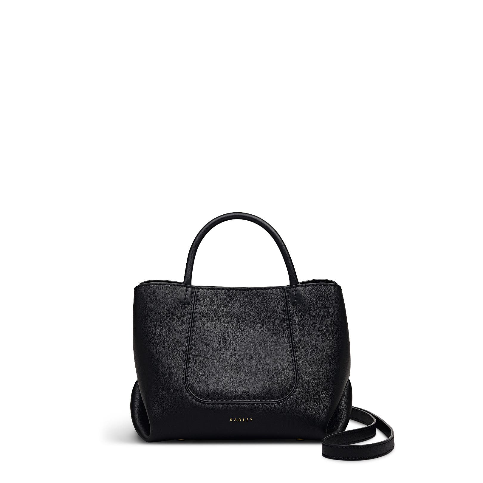 Radley The Compton Small Ziptop Satchel Bag, Main, color, Black